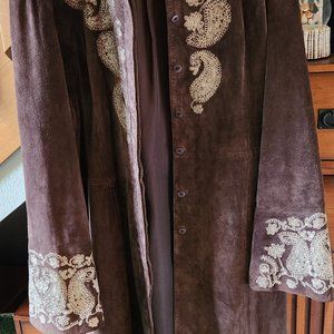 Ladies Suede leather jacket 60s vibe